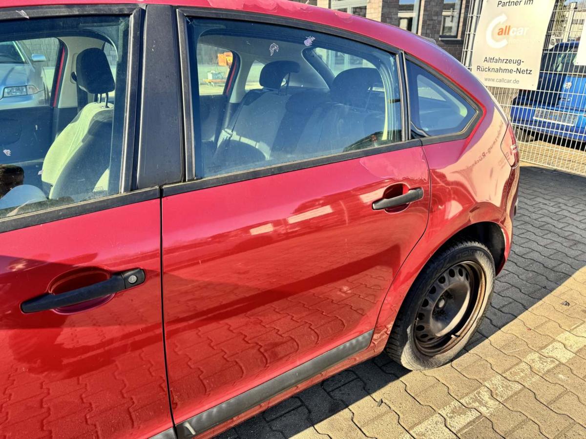 Citroen C4 original T&uuml;r hinten links EKQ Luziferrot Rohbau Bj.2007